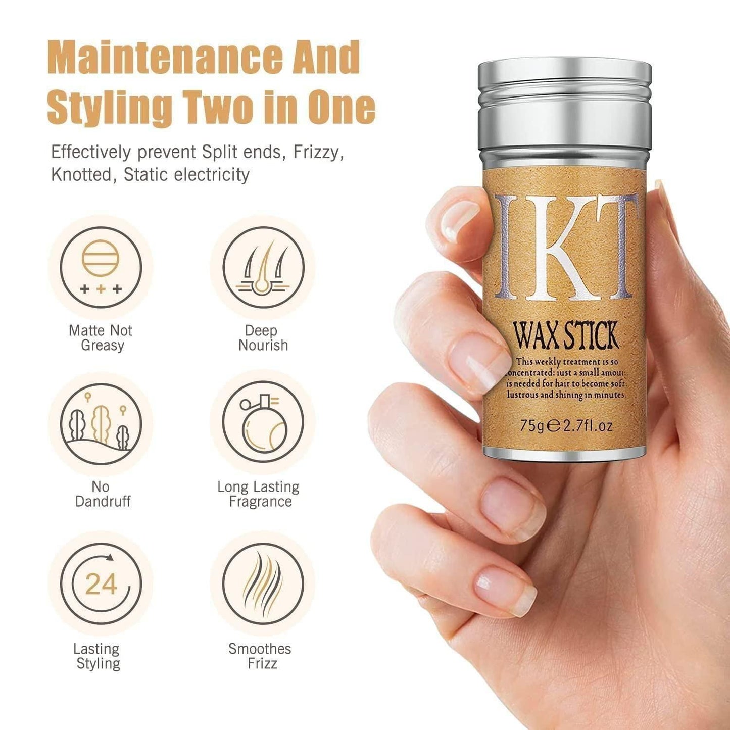 FixMyHair | The 24-Hour Sleek Finish Hair Wax Stick